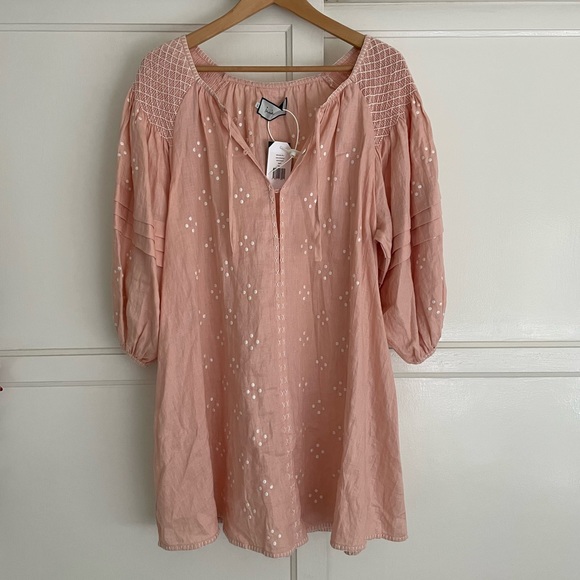 SOLD ♥️ INNIKA CHOO Mini Smock Dress, Size 1 - Picture 2 of 7